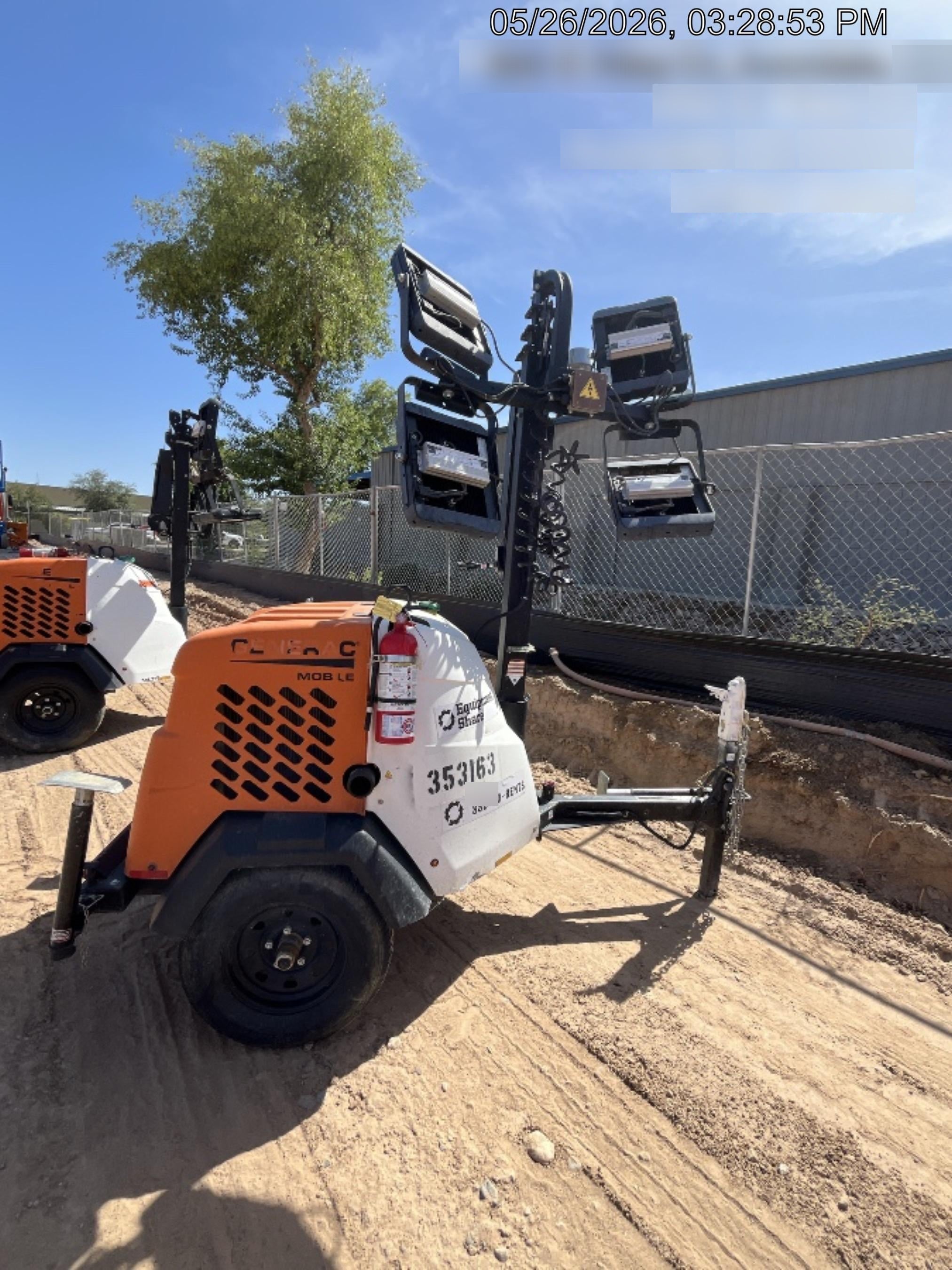 2023 Generac MLT2 Diesel, Flex Switch 120V Input, Powerzone Controller, (4) 320W LED Lights, 4kW Generator, 39.9 Gal Fuel Tank, 2" Ball, T3