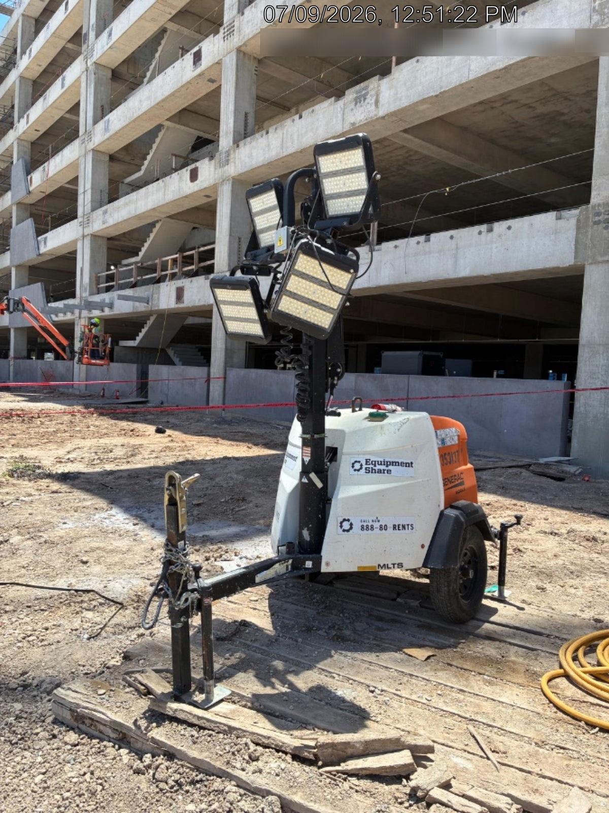 2023 Generac MLT2 Diesel, Flex Switch 120V Input, Powerzone Controller, (4) 320W LED Lights, 4kW Generator, 39.9 Gal Fuel Tank, 2" Ball, T3