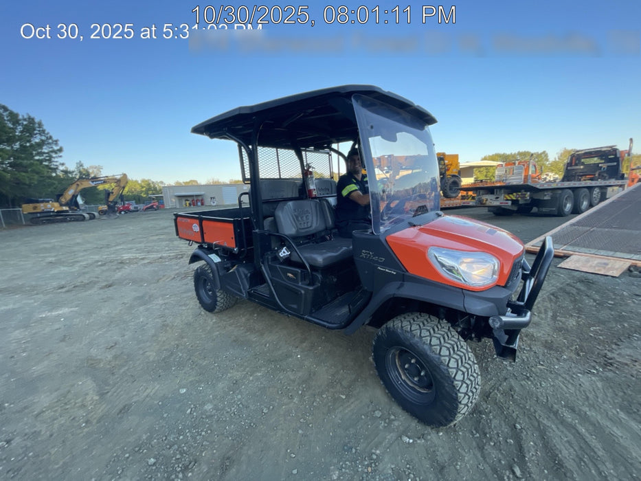 2022 Kubota RTV-X1140W-H Plastic Canopy, Windshield Acrylic Clear, LED Strobe Light, Wire Harness Kit, Back up Alarm