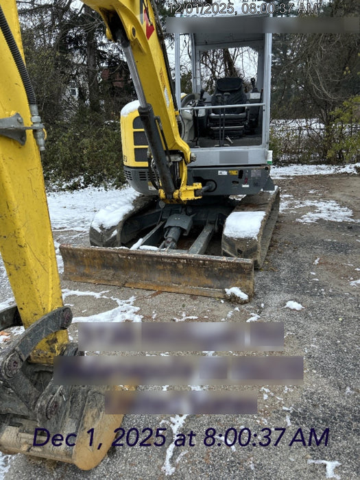 2019 Wacker Neuson EZ53 Open ROPS, Long Dipperstick, T4, VDS Manual QC, Buckets: 12/18/24"