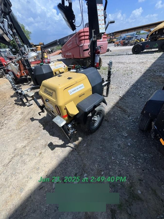 2022 Allmand NLV3GR (4) LED Light Fixture 350W, 23' Vertical Mast, 3kW Prime, Towable, ES Decals, T3