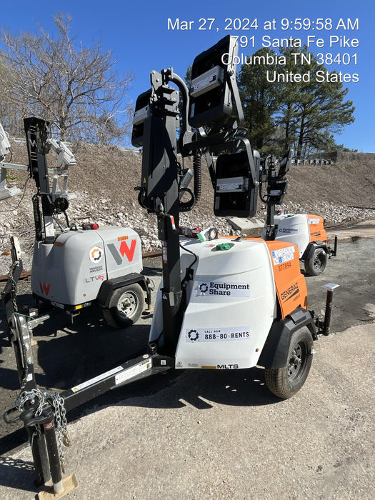 2023 Generac MLT2 Diesel, Flex Switch 120V Input, Powerzone Controller, 
(4) 320W LED Lights, 4kW Generator, 39.9 Gal Fuel Tank, 2" Ball, T3