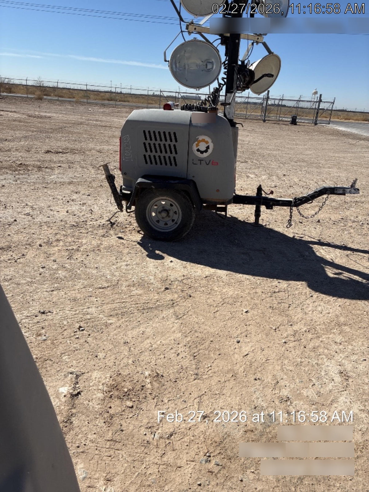 Wacker Neuson LTV6K-MH Wacker Neuson LTV6K Towable Light Tower