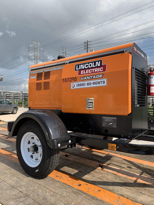 2021 Lincoln Electric Vantage 322 Vantage 322 Ready Pak 3 w/ Decals, ORANGE (includes trailer, cable rack, fender light kit) NO Telematics