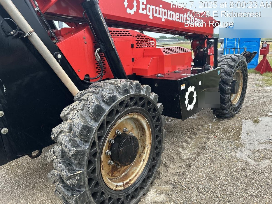 2019 Manitou MTA12042 Cab/Heat/Air, 120 HP, Solid Tires, Work Lights, Lift Hook, Auxiliary Hydraulics 66" Carriage and 60" Forks