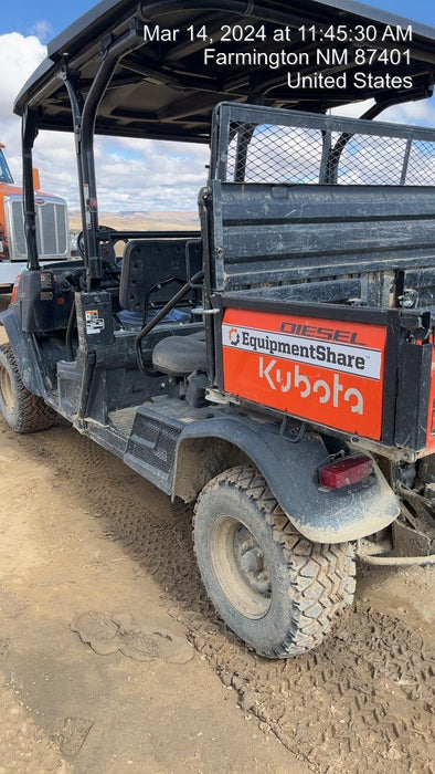 2022 Kubota RTV-X1140W-H Plastic Canopy, Windshield Acrylic Clear, LED Strobe Light, Wire Harness Kit, Back up Alarm