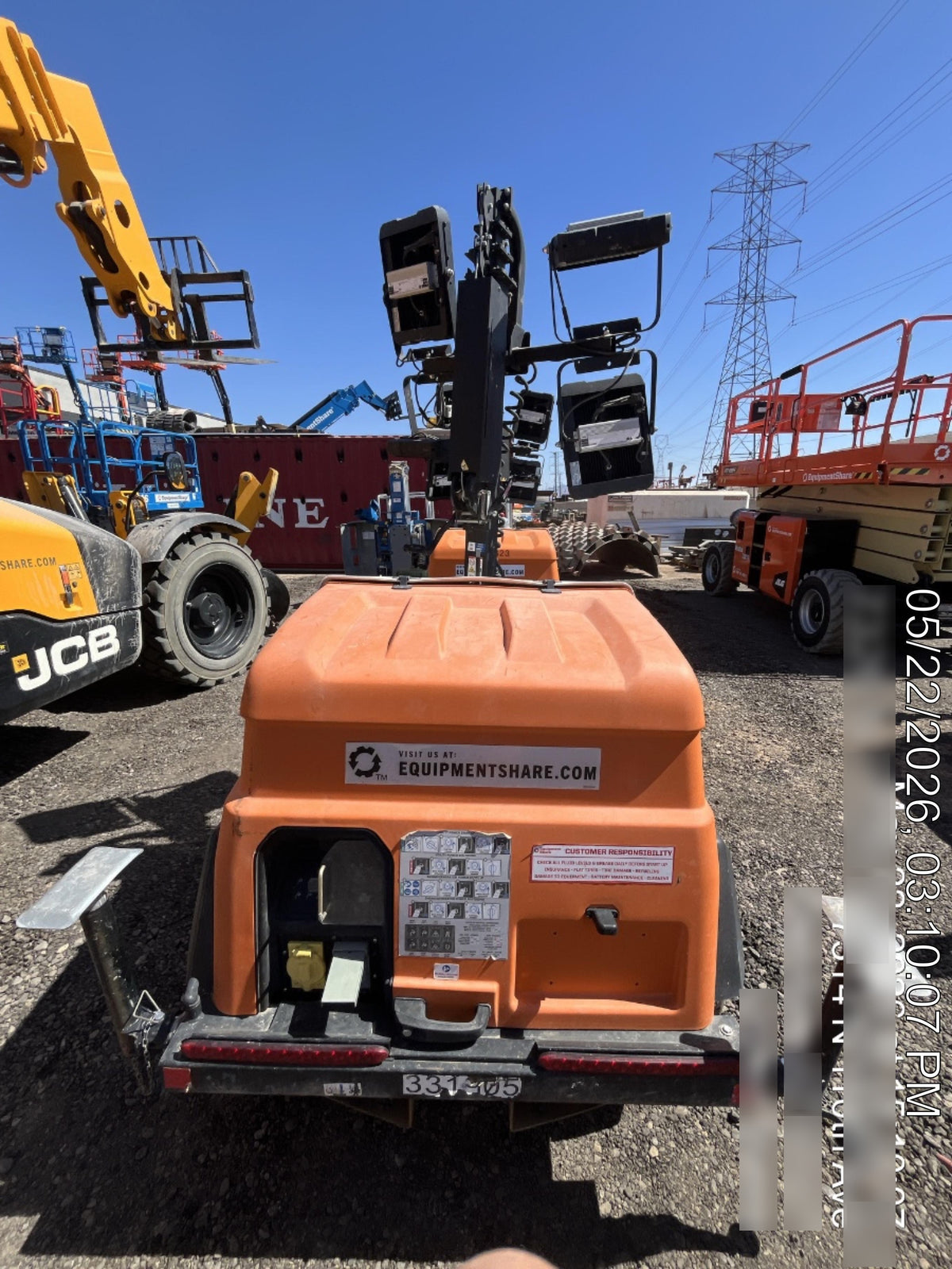 2023 Generac MLT2 Diesel, Flex Switch 120V Input, Powerzone Controller, (4) 320W LED Lights, 4kW Generator, 39.9 Gal Fuel Tank, 2" Ball, T3