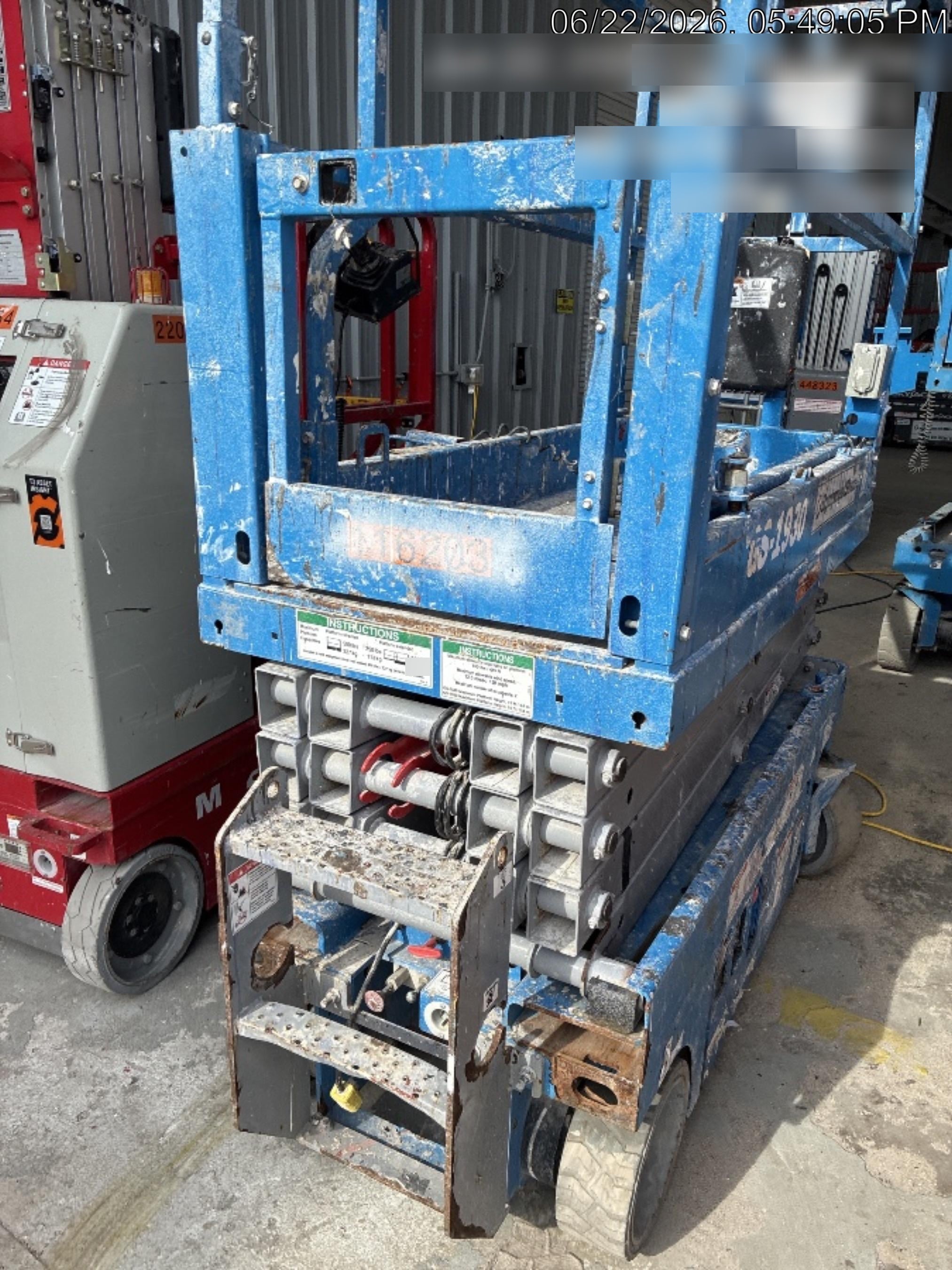 2020 Genie GS-1930 Solid Non Marking Tires, Beacon, Folding rails with half height swing gate