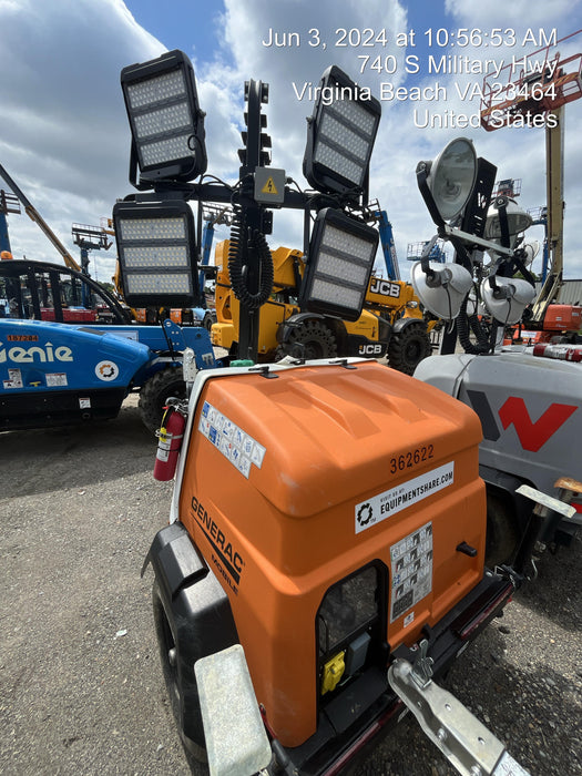 2023 Generac MLT2 Diesel, Flex Switch 120V Input, Powerzone Controller, 
(4) 320W LED Lights, 4kW Generator, 39.9 Gal Fuel Tank, 2" Ball, T3