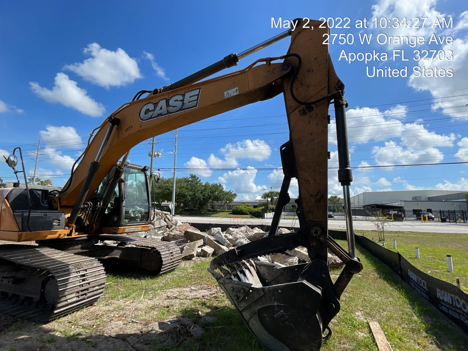 2015 Case CX210C CAB A/C, 9'-8" ARM, STEEL TRACKS, AUX HYD, THUMB