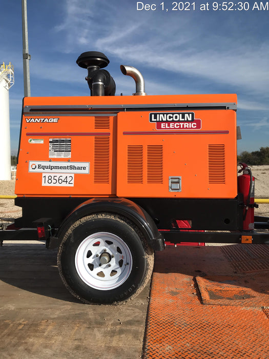 2021 Lincoln Electric Vantage 549X Ready Pak 3, ORANGE (includes trailer, cable rack, fender light kit)