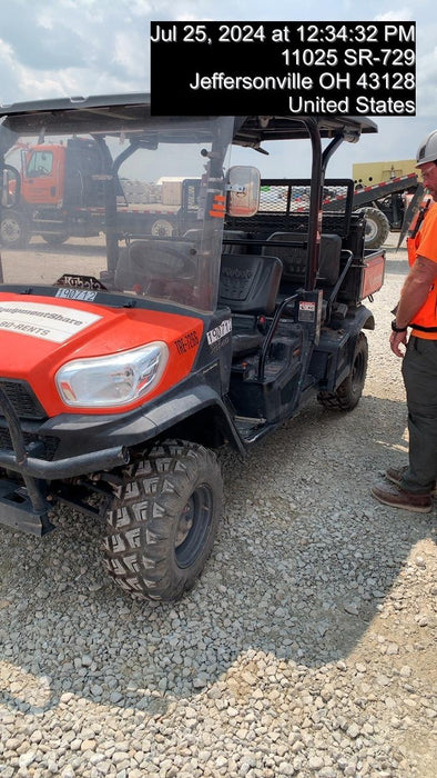2022 Kubota RTV-X1140W-H Plastic Canopy, Windshield Acrylic Clear, LED Strobe Light, Wire Harness Kit, Back up Alarm