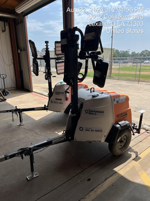 2024 Generac MLT2 Diesel, Flex Switch 120V Input, Powerzone Controller, 
(4) 320W LED Lights, 4kW Generator, 39.9 Gal Fuel Tank, 2" Ball, T3