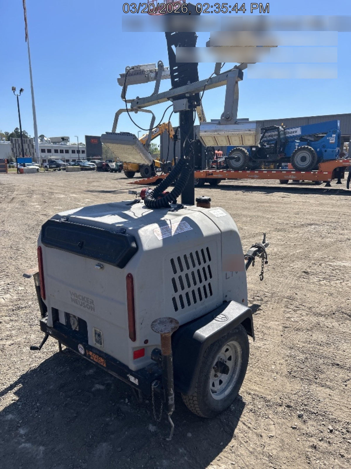 2019 Wacker Neuson LTV6K-LED Standard LED Towable Light Tower w/None