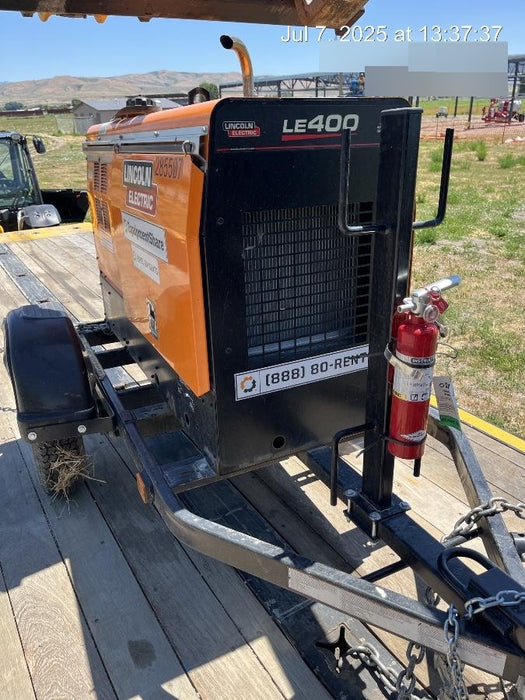 2022 Lincoln Electric LE400 Kubota V1505, Trlr, Cable Rack, Light Kit, ES Decals, T3