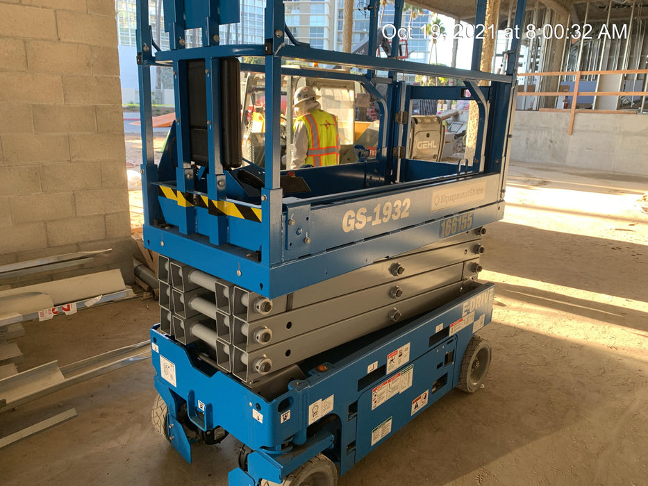 2021 Genie GS-1932 Electric Drive, Sld NM Tires, DBcns, EST