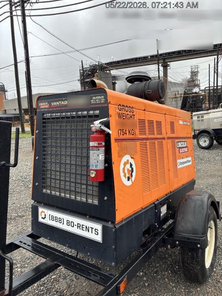2021 Lincoln Electric Vantage 549X Ready Pak 3, ORANGE (includes trailer, cable rack, fender light kit)