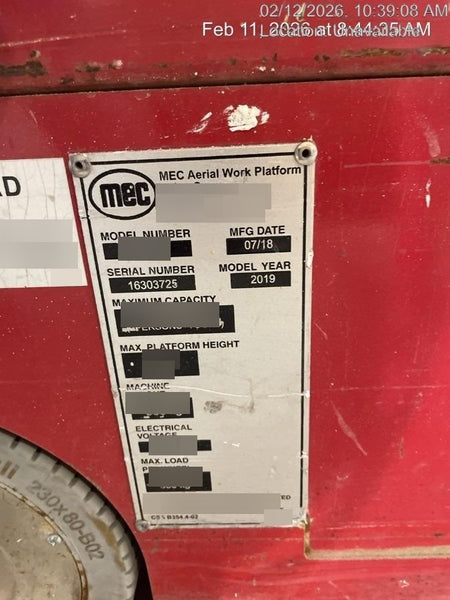 2018 MEC 1330SE MEC 1330SE, 2 Yr Full Extended Warranty