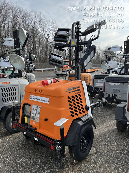 2024 Generac MLT2 Diesel, Flex Switch 120V Input, Powerzone Controller, 
(4) 320W LED Lights, 4kW Generator, 39.9 Gal Fuel Tank, 2" Ball, T3