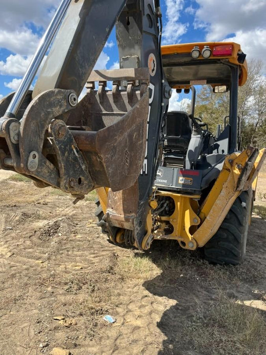 2019 John Deere 310LEP 4WD, Canopy, Standard dipper, ISO Controls, Rear Auxiliary Hydraulics, Manual QC w/Buckets: 12”, 18”, and 24”