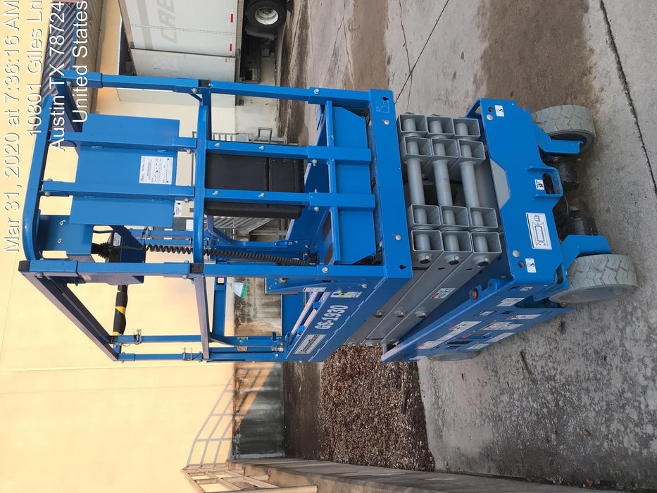 2020 Genie GS-1930 Solid Non Marking Tires, Beacon, Folding rails with half height swing gate