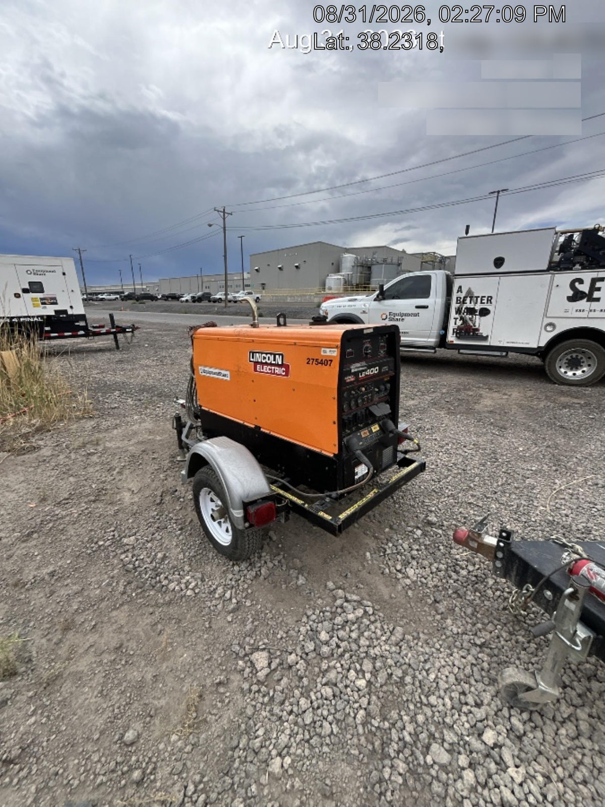 2022 Lincoln Electric LE400 Kubota V1505, Trlr, Cable Rack, Light Kit, ES Decals, T3