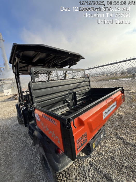 2022 Kubota RTV-X1140W-H Plastic Canopy, Windshield Acrylic Clear, LED Strobe Light, Wire Harness Kit, Back up Alarm