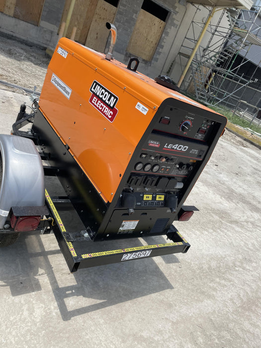2022 Lincoln Electric LE400 Kubota V1505, Trlr, Cable Rack, Light Kit, ES Decals, T3