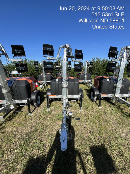 2024 Wanco WLTT-4MM4K Diesel, Deep Sea Controller, Shore Power Plug, Auto Start, (4) 350W LED Floodlights, 4kW Generator, 60 Gal Fuel Tank, 2" Ball, T3