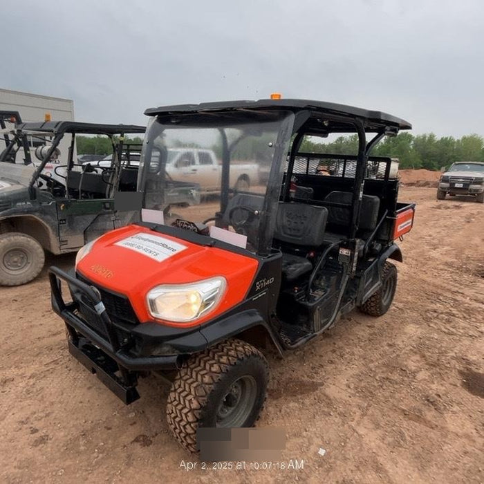 2022 Kubota RTV-X1140W-H Plastic Canopy, Windshield Acrylic Clear, LED Strobe Light, Wire Harness Kit, Back up Alarm