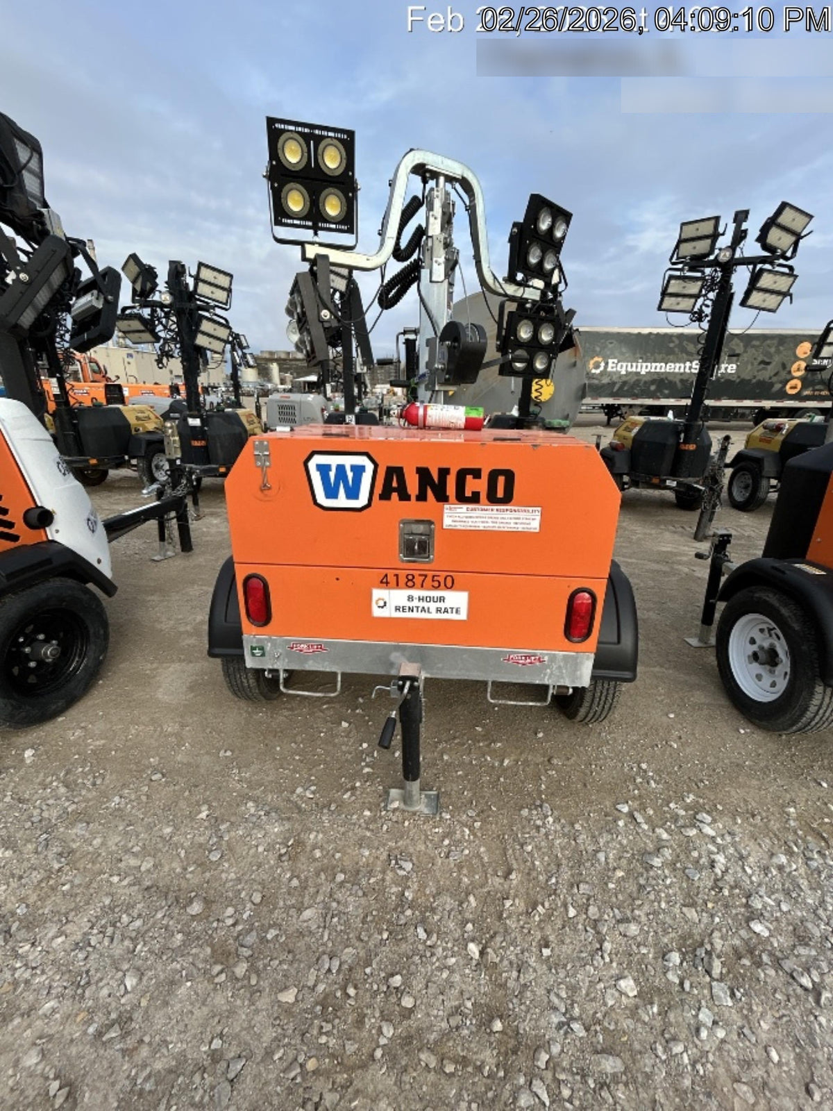 2024 Wanco WLTT-4MM4K Diesel, Deep Sea Controller, Shore Power Plug, Auto Start, (4) 350W LED Floodlights, 4kW Generator, 60 Gal Fuel Tank, 2" Ball, T3