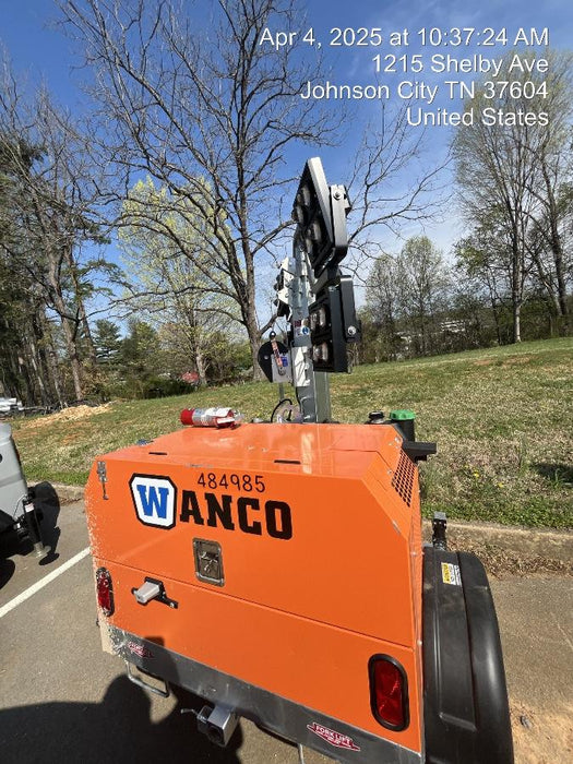 2025 Wanco WLTT-4MM4K Diesel, Mitsubishi L2E, 9.0HP @1800 rpm, Deep Sea Controller, Shore Power Plug, Auto Start, (4) 350W LED Floodlights, 4kW Generator, 60 Gal Fuel Tank, 2" Ball, T3