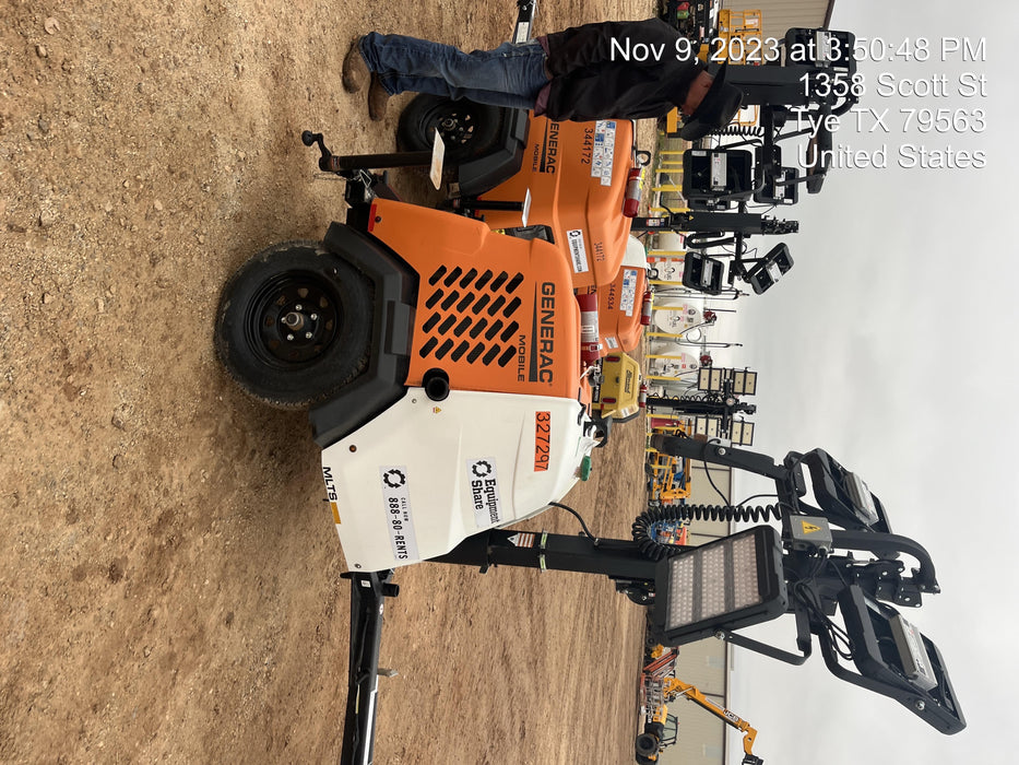 2023 Generac MLT2 Diesel, Flex Switch 120V Input, Powerzone Controller, (4) 320W LED Lights, 4kW Generator, 39.9 Gal Fuel Tank, 2" Ball, T3