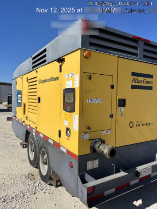 2021 ATLAS COPCO XAS 1800