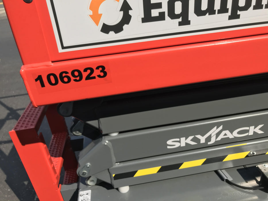 2020 Skyjack SJIII-3219 Solid NM Tires, Half height spring hinged entry gate, Dual Beacons, 800W Inverter