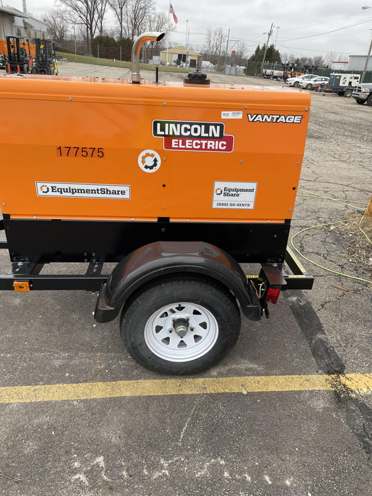 2021 Lincoln Electric Vantage 322 Vantage 322 Ready Pak 3 w/ Decals, ORANGE (includes trailer, cable rack, fender light kit) NO Telematics