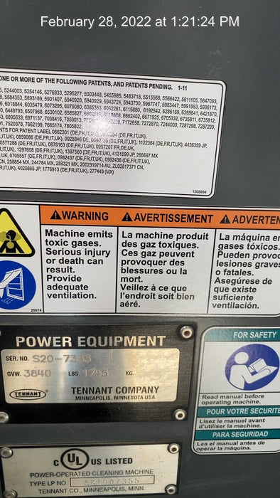 2020 TENNANT S20 LPG