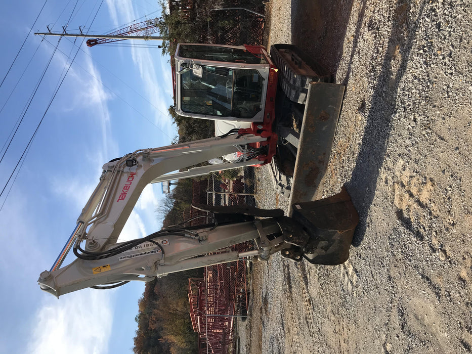 2019 Takeuchi TB290 Cab, AC, Rubber Tracks, Dozer Blade, Travel Alarm, Control Pattern Change Valve, Auxiliary Hydraulics w/18" Quick Coupler Bucket with teeth, 6.2 cu. ft. capacity/24" Quick Coupler Bucket with teeth, 8.6 cu. ft. capacity/36" Quick Coupler Bucket with teeth, 13.4 cu. ft. capacity, Quick Coupler, Hydraulic Thumb Installed