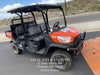 2022 Kubota RTV-X1140W-H Plastic Canopy, Windshield Acrylic Clear, LED Strobe Light, Wire Harness Kit, Back up Alarm