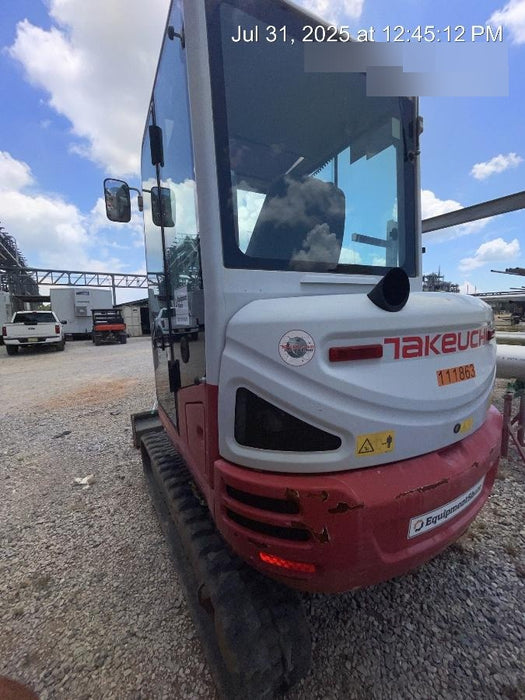 2020 Takeuchi TB-235-2CR Cab/Heat/Air, Rubber Tracks, Manual TAG QC