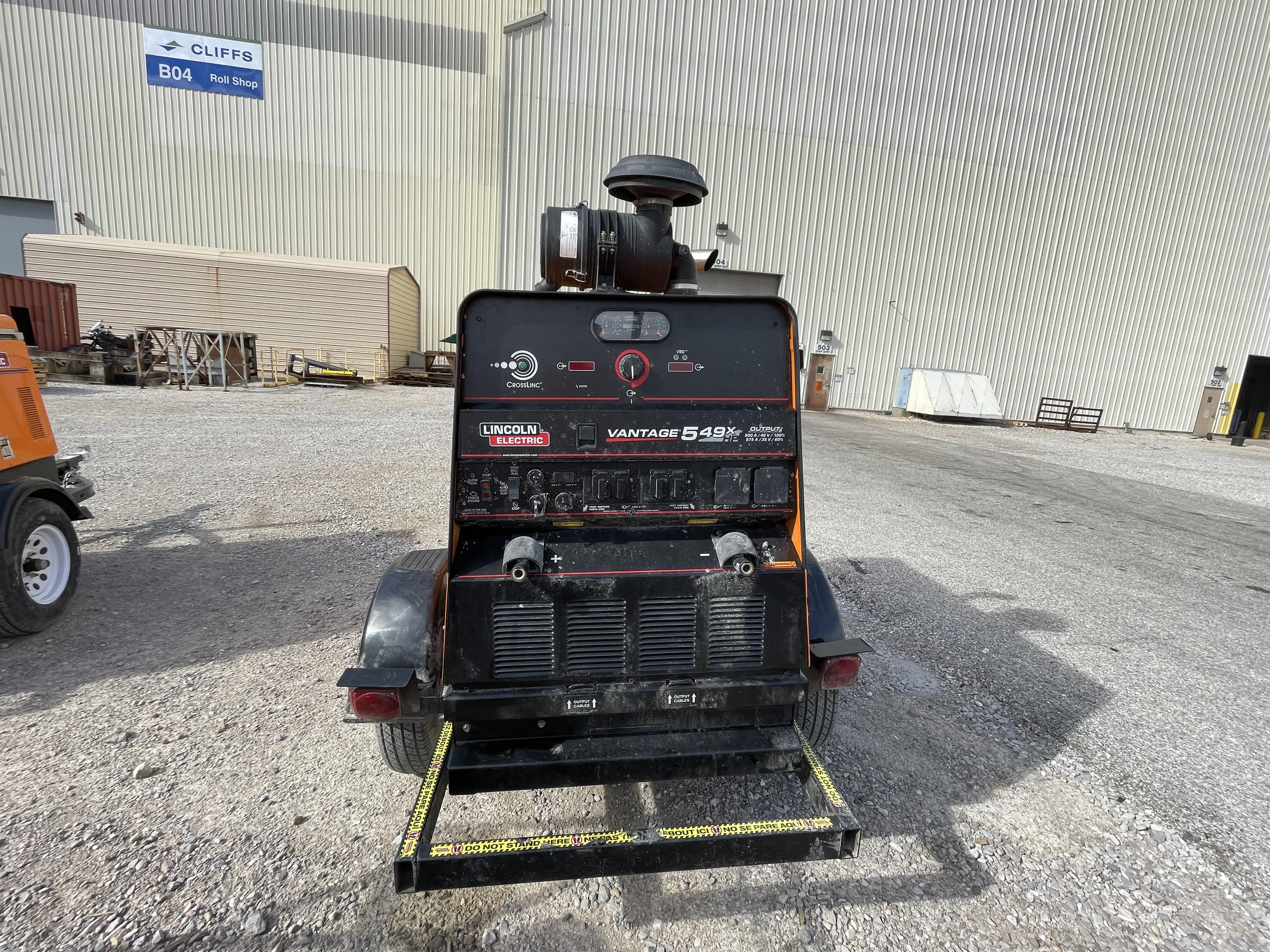 2021 Lincoln Electric Vantage 549X Ready Pak 3, ORANGE (includes trailer, cable rack, fender light kit)