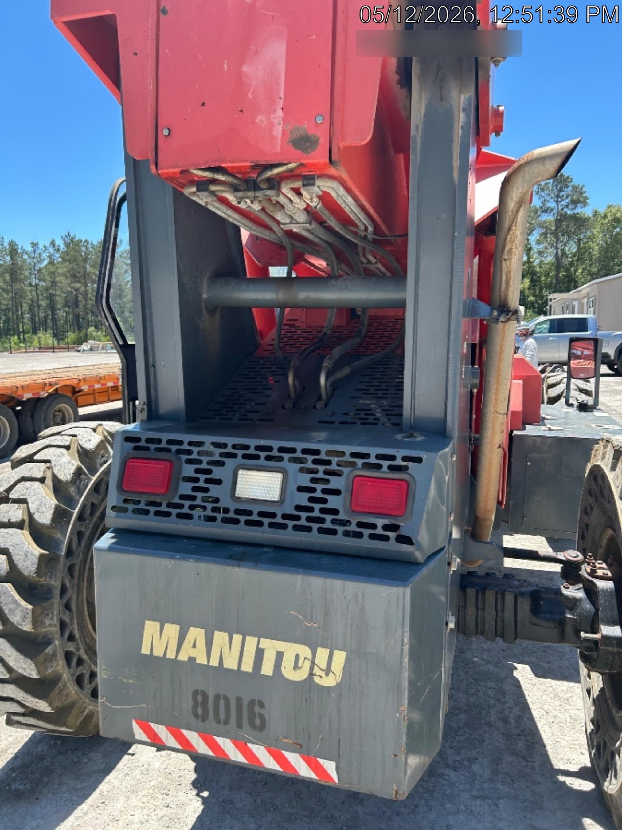2018 Manitou MTA10055 Manitou MTA 10055 w/Cab/Heat/AC, Work Lights/Strobe, Aux Hyd, Solid Tires, Lift Hook, 66" Carriage, 60" Forks