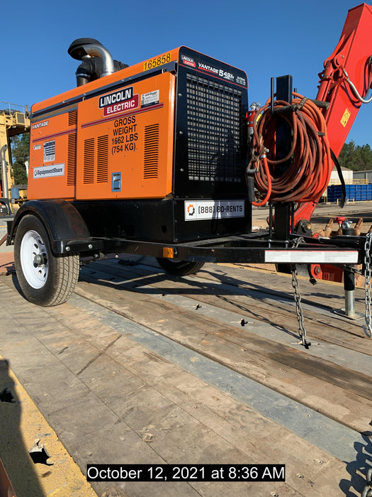 2021 Lincoln Electric Vantage 549X Ready Pak 3, ORANGE (includes trailer, cable rack, fender light kit)