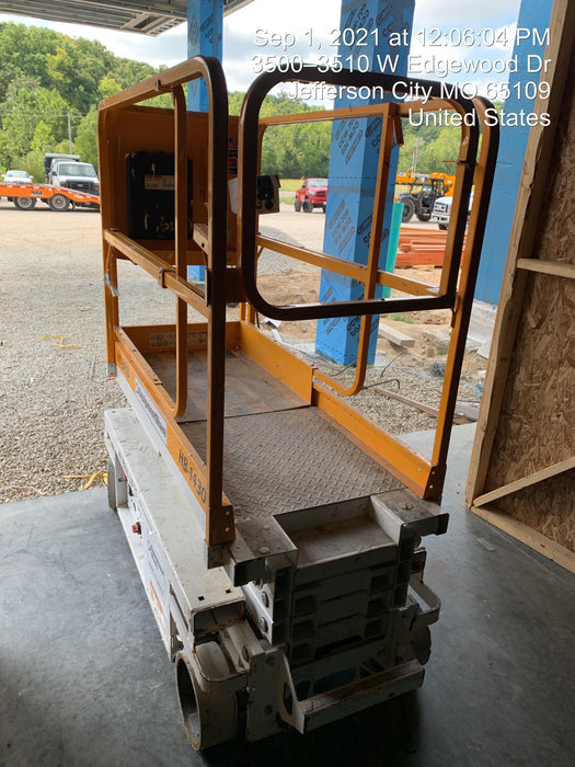 Custom Equipment HB-1430 <ul>
 <li>Hy-Brid Scissor Lift</li>
  <li>Platform capacity up to 670 lbs.</li>
  <li>Working height up to 20 ft</li>
  <li>Weighs under 1,700 lbs.</li>
  <li>Non-marking wheels </li>
</ul>