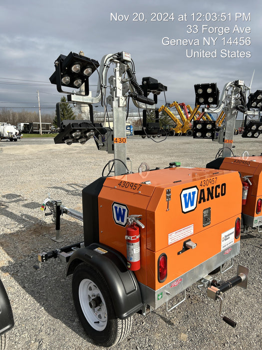 2024 Wanco WLTT-4MM4K Diesel, Deep Sea Controller, Shore Power Plug, Auto Start, (4) 350W LED Floodlights, 4kW Generator, 60 Gal Fuel Tank, 2" Ball, T3