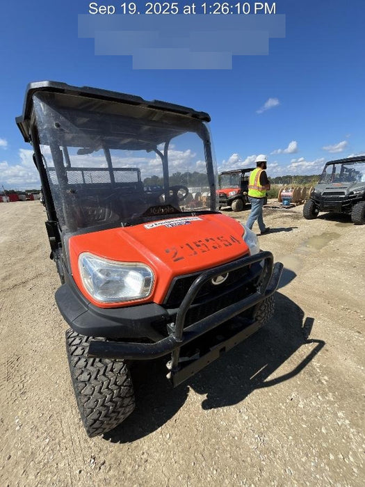 2022 Kubota RTV-X1140W-H Plastic Canopy, Windshield Acrylic Clear, LED Strobe Light, Wire Harness Kit, Back up Alarm