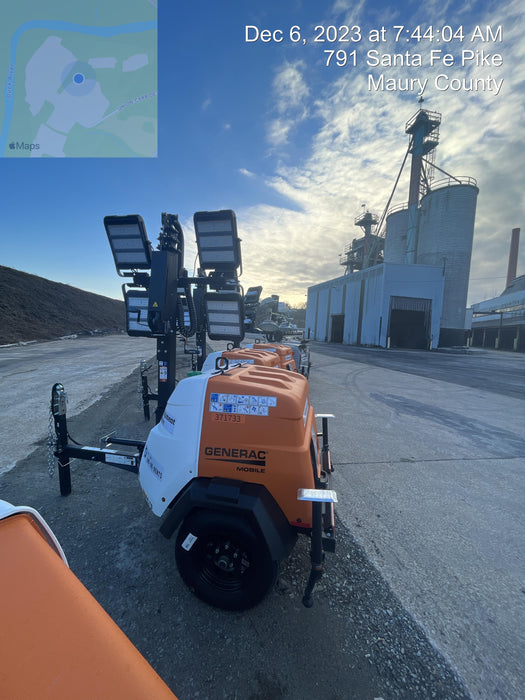 2023 Generac MLT2 Diesel, Flex Switch 120V Input, Powerzone Controller, 
(4) 320W LED Lights, 4kW Generator, 39.9 Gal Fuel Tank, 2" Ball, T3