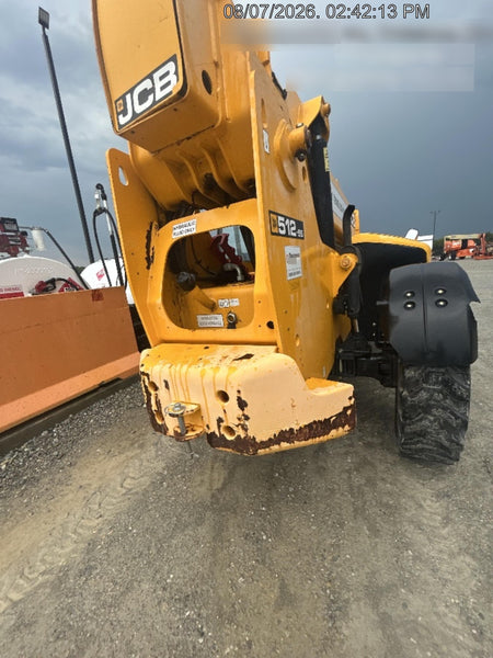 2019 JCB 512-56 Canopy, 74 HP, Solid Tires, STD Worklight, Beacon, Aux Hydraulics, Lifting Eye, Back up Alarm 66" Carriage, 60" Forks