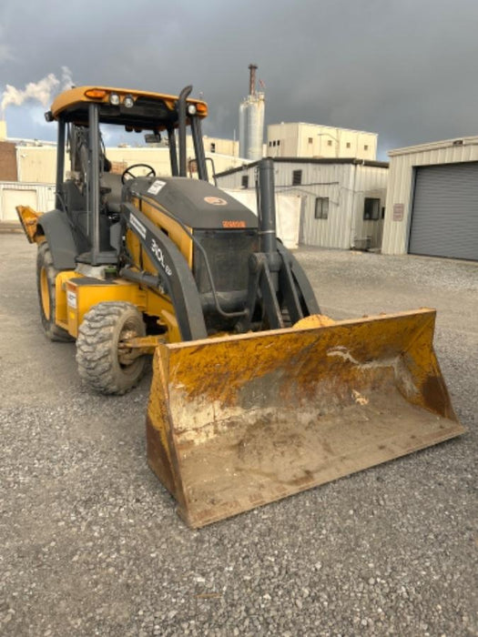 2020 John Deere 310LEP Canopy, 4WD, Standard Stick, Pilot Controls, 2 Way Hydraulics, TAG Manual QC