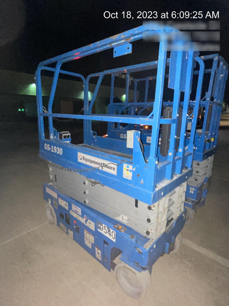 2018 Genie GS-1930 Genie GS-1930 Scissor Lift w/Standard Options